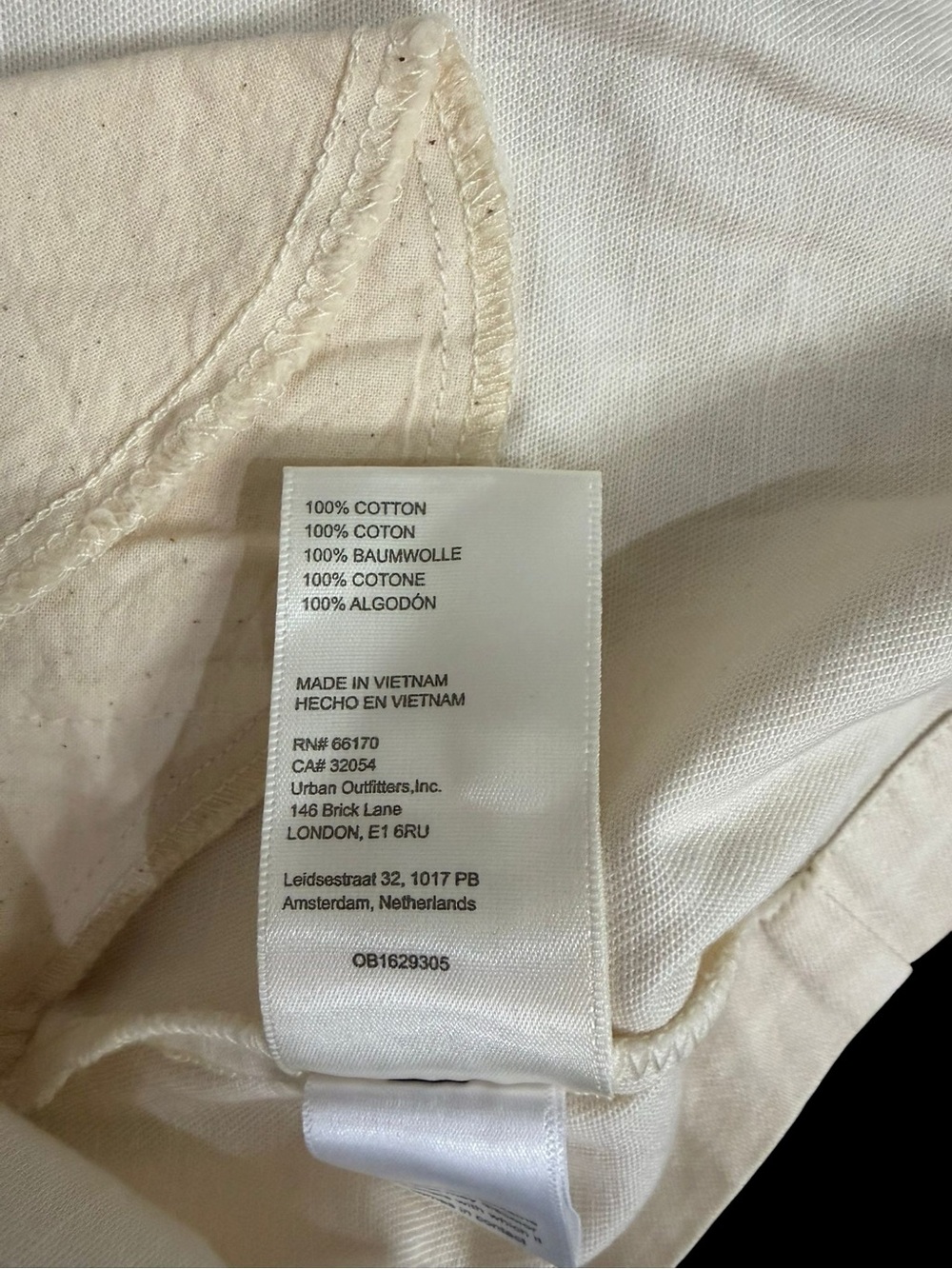 Free People S Cheyenne Dress Denim Mini Ivory Cream Babydoll Boho Western Fall - Picture 7 of 8